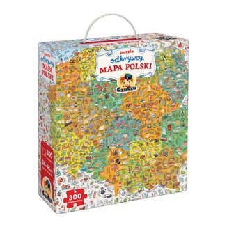CzuCzu Puzzle odkrywcy Mapa Polski, puzzle dla dzieci, od 7 lat, 300 elementów CzuCzu Puzzle odkrywcy Mapa Polski, puzzle dla dzieci, od 7 lat, 300 elementów - zdjęcie produktu