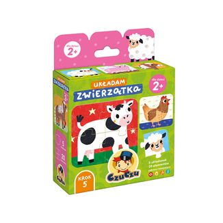 CzuCzu Układam Zwierzątka, układanka dla dzieci, od 2 lat, 20 elementów CzuCzu Układam Zwierzątka, układanka dla dzieci, od 2 lat, 20 elementów - zdjęcie produktu