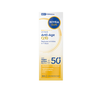 Nivea Sun Q10, przeciwzmarszczkowy krem do twarzy, SPF 50+, 40 ml - zdjęcie produktu