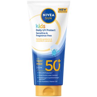 Nivea Sun Kids Daily UV Protection, balsam do opalania dla dzieci do twarzy i ciała, SPF 50+, 100 ml - zdjęcie produktu