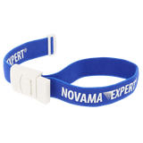 Novama Expert TRQ, staza uciskowa z klipsem, bezlateksowa, automatyczna, niebieska, 45 × 2,5 cm - miniaturka zdjęcia produktu