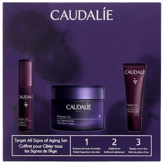 Zestaw Caudalie Premier Cru, krem, 50 ml + prezent: serum, 10 ml + krem pod oczy, 5 ml - zdjęcie produktu
