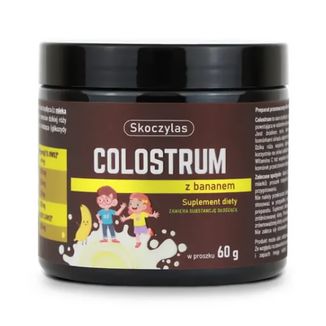 Skoczylas Colostrum z bananem, dla dzieci od 3 lat, proszek, 60 g - zdjęcie produktu