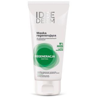 Idee Derm, maska regenerująca do włosów przesuszonych i matowych, 200 ml Idee Derm, maska regenerująca do włosów przesuszonych i matowych, 200 ml - zdjęcie produktu