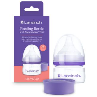 Lansinoh, butelka ze smoczkiem NaturalWave o bardzo wolnym przepływie, 60 ml - zdjęcie produktu