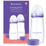 Lansinoh, butelka ze smoczkiem NaturalWave o szybkim przepływie, 2 x 330 ml - miniaturka zdjęcia produktu