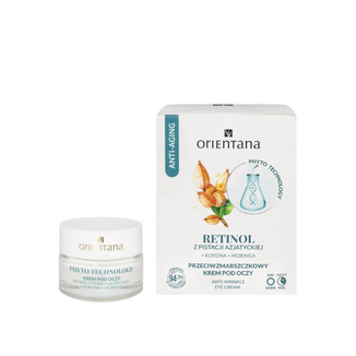 Orientana Phyto Technology, przeciwzmarszczkowy krem pod oczy, retinol z pistacji, 15 ml - zdjęcie produktu