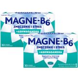 Magne B6 Zmęczenie i Stres, 2 x 30 tabletek powlekanych - miniaturka zdjęcia produktu