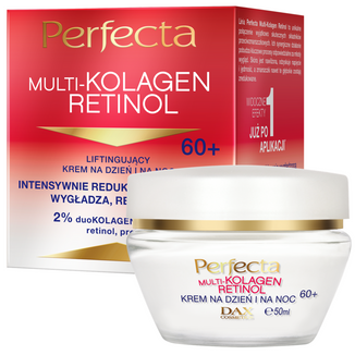 Perfecta Multikolagen Retinol 60+, liftingujący krem na dzień i na noc, 50 ml - zdjęcie produktu