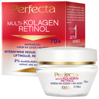 Perfecta Multikolagen Retinol 70+, naprawczy krem na dzień i na noc, 50 ml - zdjęcie produktu