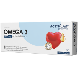 Activlab Pharma Omega 3 1000 mg, 60 kapsułek Activlab Pharma Omega 3 1000 mg, 60 kapsułek - zdjęcie produktu