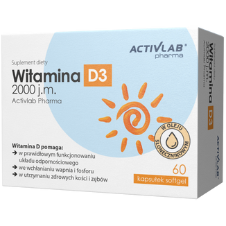 Activlab Pharma Witamina D3 2000 j.m., 60 kapsułek - zdjęcie produktu