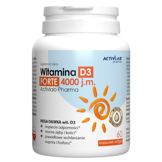 Activlab Pharma Witamina D3 Forte 4000 j.m., 60 kapsułek - zdjęcie produktu
