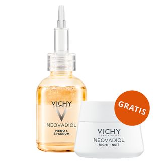 Vichy Neovadiol Meno 5, dwufazowe serum, ujędrnienie i jednolity koloryt, 30 ml + krem na noc przeciw wiotczeniu skóry, 15 ml gratis - zdjęcie produktu
