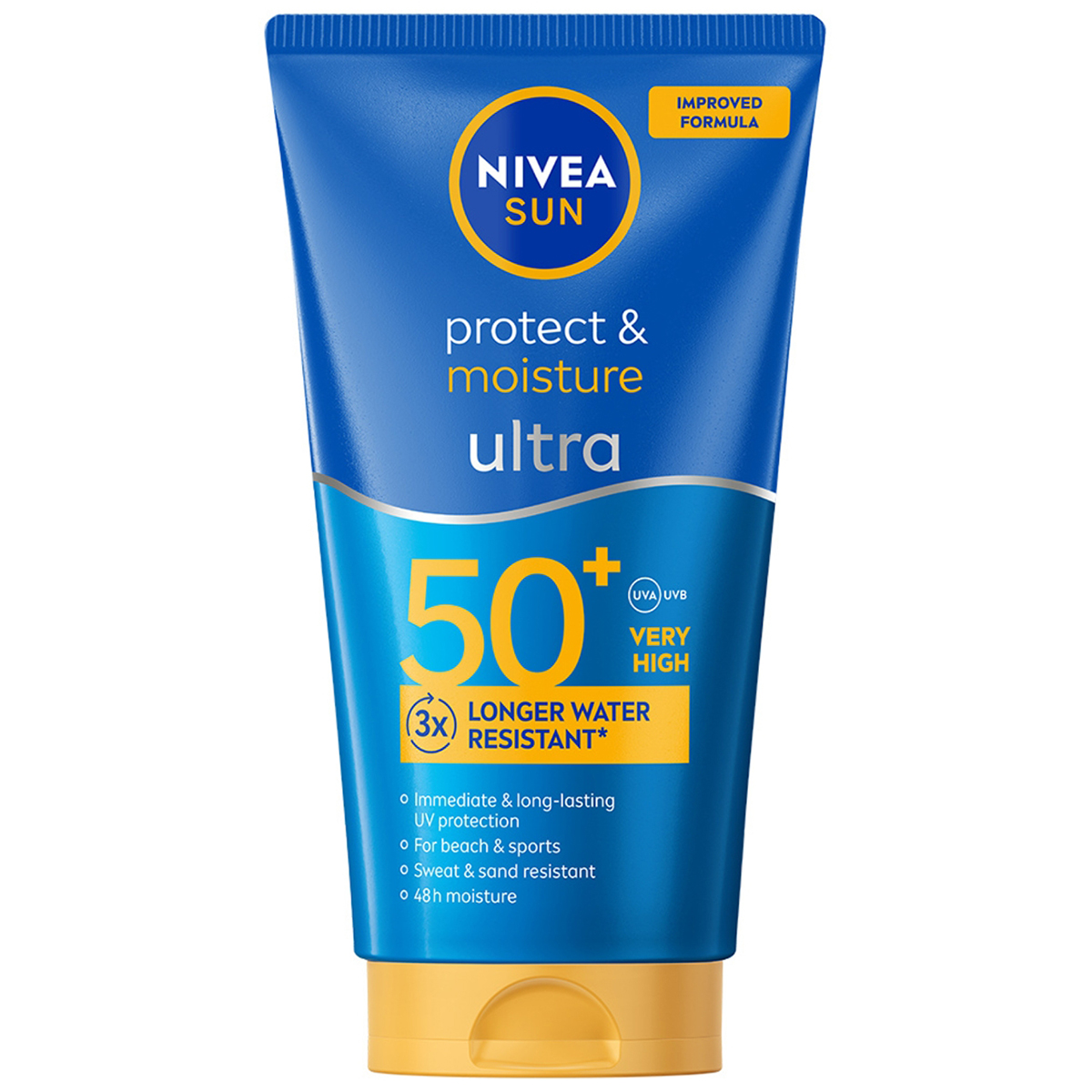 Nivea Nivea Sun Protect & Moisture Ultra, feuchtigkeitsspendend Lotion zum Bräunen, wasserfest, SPF 50+, 150 ml — Inhaltsstoffe und Bewertung