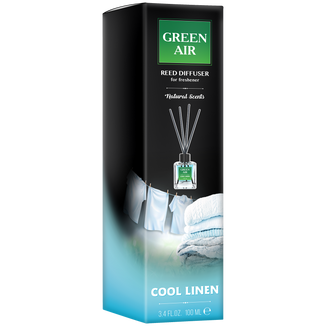 Green Fresh, patyczki zapachowe, cool linen, 100 ml - zdjęcie produktu