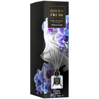 Green Fresh, patyczki zapachowe, cool linen, 100 ml - zdjęcie produktu