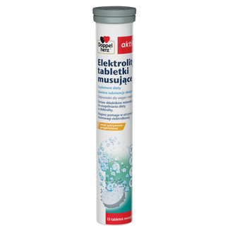 Doppelherz aktiv Elektrolity, smak cytrynowo-grejpfrutowy,15 tabletek musujących - zdjęcie produktu