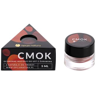 Opcja Natura Cmok, ochronne mazidło do ust z żurawiną, 5 ml - zdjęcie produktu