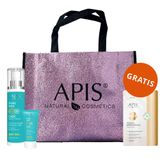 Zestaw Apis Natural Cosmetics Pure Sun Care, ochronna mgiełka do twarzy i ciała, SPF 50, 150 ml + krem do twarzy, SPF 50, 50 ml + torba i płatki pod oczy, 2 sztuki gratis - miniaturka zdjęcia produktu