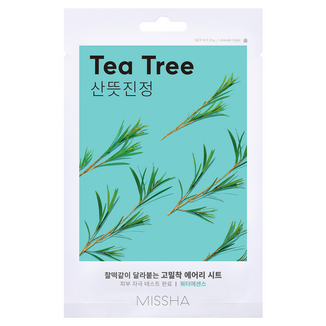 Missha Airy Fit Sheet Mask Tea Tree, maska w płachcie, 1 sztuka - zdjęcie produktu