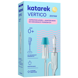 Zestaw Katarek Vertico, aspirator do kataru + adapter do odkurzaczy pionowych, od urodzenia - zdjęcie produktu