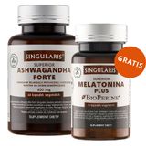 Singularis Superior Ashwagandha Forte 620 mg, 60 kapsułek wegańskich + Melatonina Plus, 30 kapsułek wegańskich gratis - miniaturka zdjęcia produktu