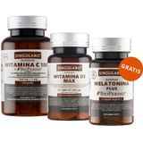 Zestaw Singularis Superior, Witamina C 1000 + Bioperine, 120 kapsułek + Witamina D3 Max, 60 tabletek + Melatonina Plus, 30 kapsułek gratis - miniaturka zdjęcia produktu