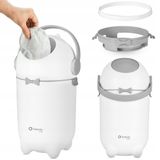 Lionelo Purebin White, kosz na zużyte pieluszki - miniaturka zdjęcia produktu