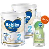 Zestaw Bebiko Pro+ 2 Nutriflor Pro+, mleko następne, powyżej 6 miesiąca, 2 x 700 g + Canpol Babies, płyn do mycia butelek i smoczków, hipoalergiczny, 500 ml gratis - miniaturka zdjęcia produktu