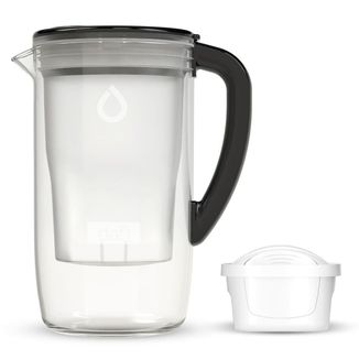 Dafi Prisma Led, szklany dzbanek filtrujący 2,5 l, czarny+ filtr Unimax, 1 sztuka Dafi Prisma Led, szklany dzbanek filtrujący 2,5 l, czarny+ filtr Unimax, 1 sztuka - zdjęcie produktu