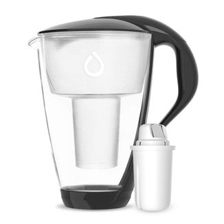 Dafi Crystal Led, szklany dzbanek filtrujący 2 l, grafitowy + filtr Classic, 1 sztuka - zdjęcie produktu