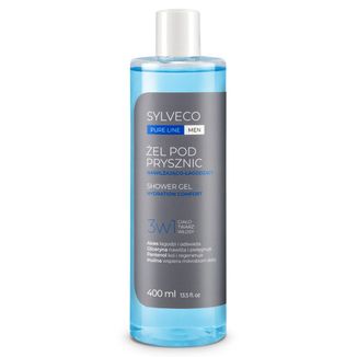 Sylveco Pure Line Men, żel pod prysznic 3w1 nawilżająco-łagodzący, 400 ml Sylveco Pure Line Men, żel pod prysznic 3w1 nawilżająco-łagodzący, 400 ml - zdjęcie produktu