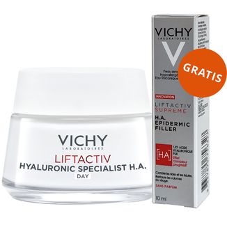 Vichy Liftactiv, przeciwzmarszczkowy krem ujędrniający na dzień, skóra normalna i mieszana, 50 ml + serum przeciwzmarszczkowe, 10 ml gratis - zdjęcie produktu