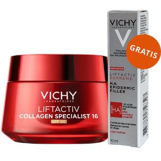 Vichy Liftactiv Collagen Specialist 16, krem do twarzy na dzień, SPF 50, 50 ml + serum przeciwzmarszczkowe, 10 ml gratis - zdjęcie produktu