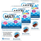 Zestaw Multilac Junior Synbiotyk, czekoladki, 3 x 20 sztuk - miniaturka zdjęcia produktu