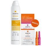 Sesderma Repaskin Transparent Spray, spray przeciwsłoneczny, SPF 50, 200 ml + Efekt Flash, Acglicolic Classic Forte + C-Vit Intensive Serum, 2 x 1,5 ml gratis - miniaturka zdjęcia produktu
