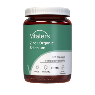 Vitaler’s Cynk + Selen organiczny, 120 kapsułek Vitaler’s Cynk + Selen organiczny, 120 kapsułek - zdjęcie produktu
