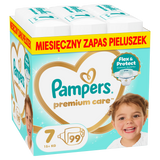 Pampers Premium Care 7 (15+ kg), pieluchy, 99 sztuk - miniaturka zdjęcia produktu