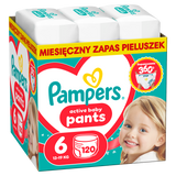 Pampers Active Baby Pants 6 (13-19 kg), pieluchomajtki, 120 sztuk - miniaturka zdjęcia produktu