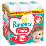 Pampers Active Baby Pants 7 (15+ kg), pieluchomajtki, 108 sztuk - miniaturka zdjęcia produktu
