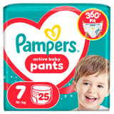 Pampers Active Baby Pants 7 (15+ kg), pieluchomajtki, 25 sztuk - miniaturka zdjęcia produktu