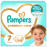 Pampers Premium Care 7 (15+ kg), pieluchy, 64 sztuki - miniaturka zdjęcia produktu