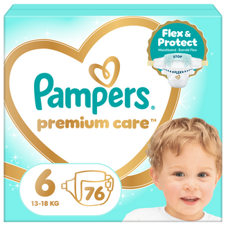 Pampers Premium Care 6 (13-18 kg), pieluchy, 76 sztuk - zdjęcie produktu
