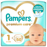 Pampers Premium Care 1 (2-5 kg), pieluchy, 50 sztuk - miniaturka zdjęcia produktu
