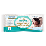 Pampers Aqua Soft Touch, chusteczki nawilżane, 60 sztuk - miniaturka zdjęcia produktu
