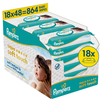 Pampers Aqua Soft Touch chusteczki nawilżane, 18 x 48 sztuk
USZKODZONE OPAKOWANIE Pampers Aqua Soft Touch chusteczki nawilżane, 18 x 48 sztuk
USZKODZONE OPAKOWANIE - zdjęcie produktu