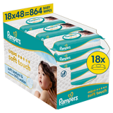 Pampers Aqua Soft Touch chusteczki nawilżane, 18 x 48 sztuk - miniaturka zdjęcia produktu