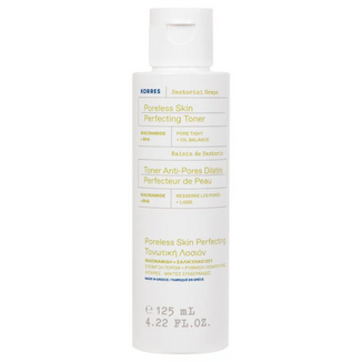 Korres Santorini Grape Poreless Skin Toner, tonik wygładzający skórę i zwężający pory, 125 ml - zdjęcie produktu