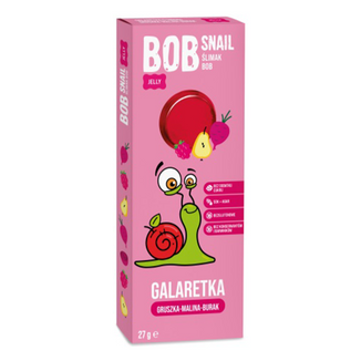 Bob Snail Jelly Galaretka owocowa, gruszka, malina, burak, 27 g - zdjęcie produktu